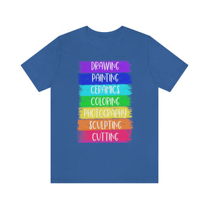 Colorful Painting: Unisex Jersey Short Sleeve Tee