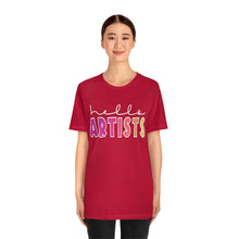 Load image into Gallery viewer, HELLO Artists: Unisex Jersey Short Sleeve Tee
