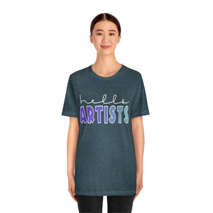 Blues HELLO Artists: Unisex Jersey Short Sleeve Tee