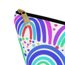 Load image into Gallery viewer, Rainbow Accessory Pouch w T-bottom
