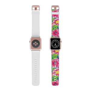 Pink Florals Watch Band for Apple Watch