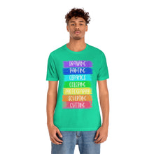 Load image into Gallery viewer, Colorful Painting: Unisex Jersey Short Sleeve Tee
