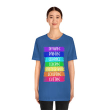 Load image into Gallery viewer, Colorful Painting: Unisex Jersey Short Sleeve Tee
