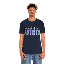 Load image into Gallery viewer, Blues HELLO Artists: Unisex Jersey Short Sleeve Tee
