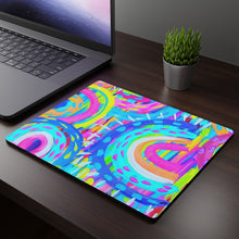 Load image into Gallery viewer, Blue Rainbows Rectangular Mouse Pad
