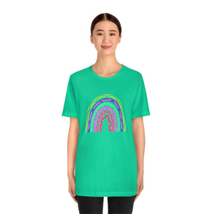 Neon Rainbow: Unisex Jersey Short Sleeve Tee