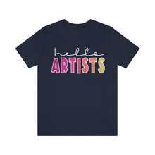 Load image into Gallery viewer, HELLO Artists: Unisex Jersey Short Sleeve Tee
