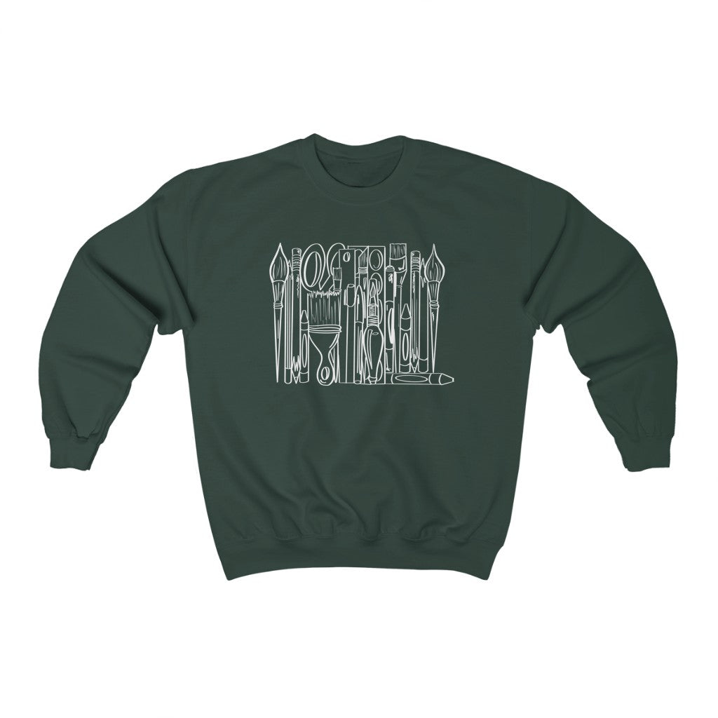 Art Supplies; Unisex Heavy Blend™ Crewneck Sweatshirt