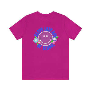 Happy Last Day of School Purple Smilie! Unisex Jersey Short Sleeve Tee