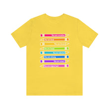 Load image into Gallery viewer, Mantra Pencils: Unisex Jersey Short Sleeve Tee
