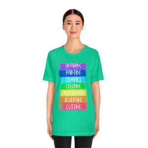 Colorful Painting: Unisex Jersey Short Sleeve Tee