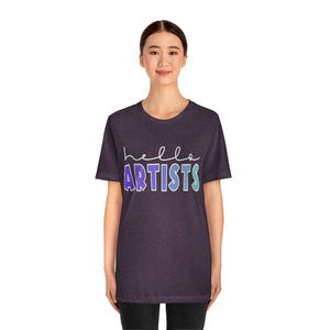 Blues HELLO Artists: Unisex Jersey Short Sleeve Tee