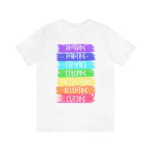 Load image into Gallery viewer, Colorful Painting: Unisex Jersey Short Sleeve Tee

