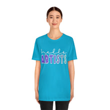 Load image into Gallery viewer, Blues HELLO Artists: Unisex Jersey Short Sleeve Tee
