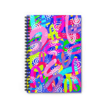 Load image into Gallery viewer, Purple Abstract Spiral Notebook - Ruled Line

