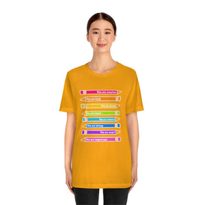 Mantra Pencils: Unisex Jersey Short Sleeve Tee
