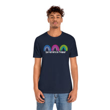 Load image into Gallery viewer, Difference Maker Watercolor Rainbow Unisex Jersey Short Sleeve Tee
