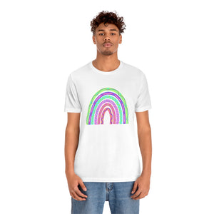 Neon Rainbow: Unisex Jersey Short Sleeve Tee