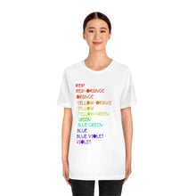 Load image into Gallery viewer, Colors: Unisex Jersey Short Sleeve Tee
