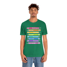 Load image into Gallery viewer, Mantra Pencils: Unisex Jersey Short Sleeve Tee

