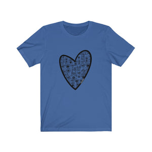 Camera Heart: Unisex Jersey Short Sleeve Tee
