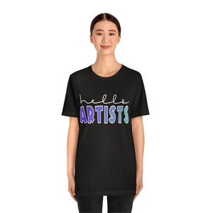 Blues HELLO Artists: Unisex Jersey Short Sleeve Tee