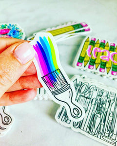 Colorful Rainbow Brush
