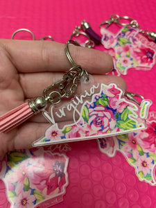 Acrylic Charm: States
