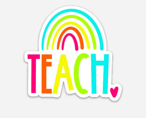 TEACH Rainbow Heart