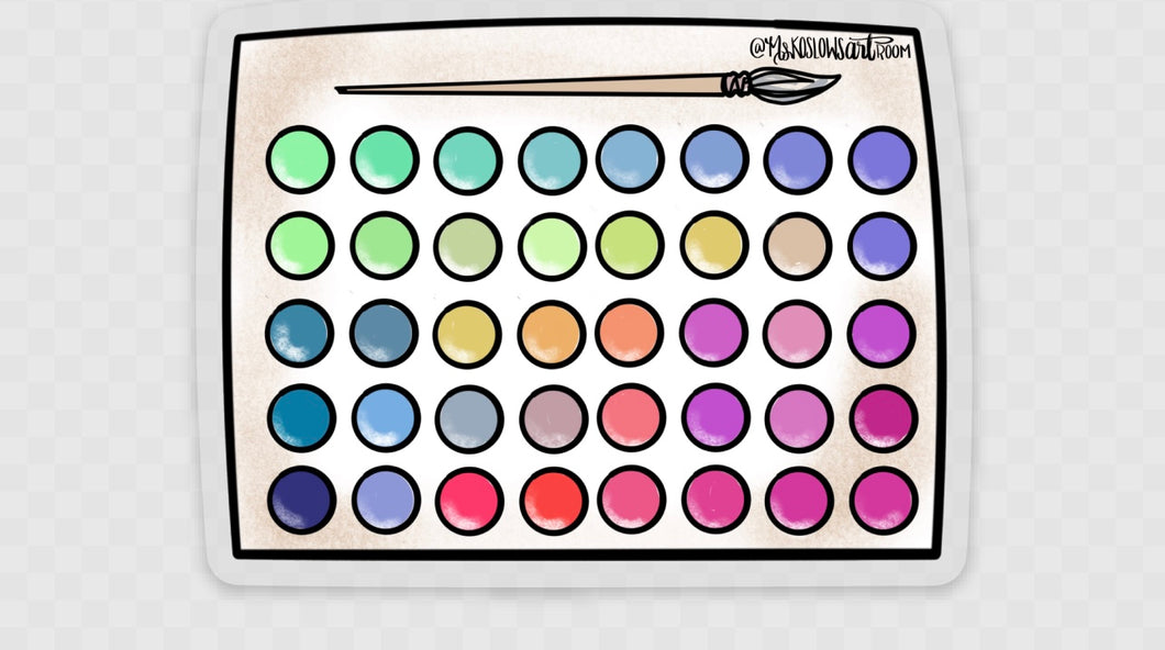 Watercolor Paint Palette