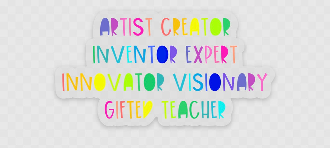 Artist, Creator, Inventor