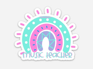 Music Teacher Rainbow