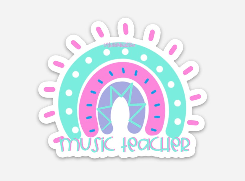 Music Teacher Rainbow