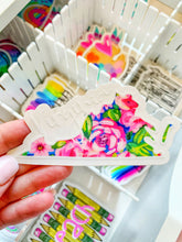 Load image into Gallery viewer, Virginia Floral State Sticker: Clear
