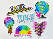 Load image into Gallery viewer, Teacher Sticker Pack (6 Stickers)
