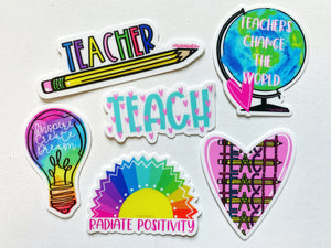 Teacher Sticker Pack (6 Stickers)