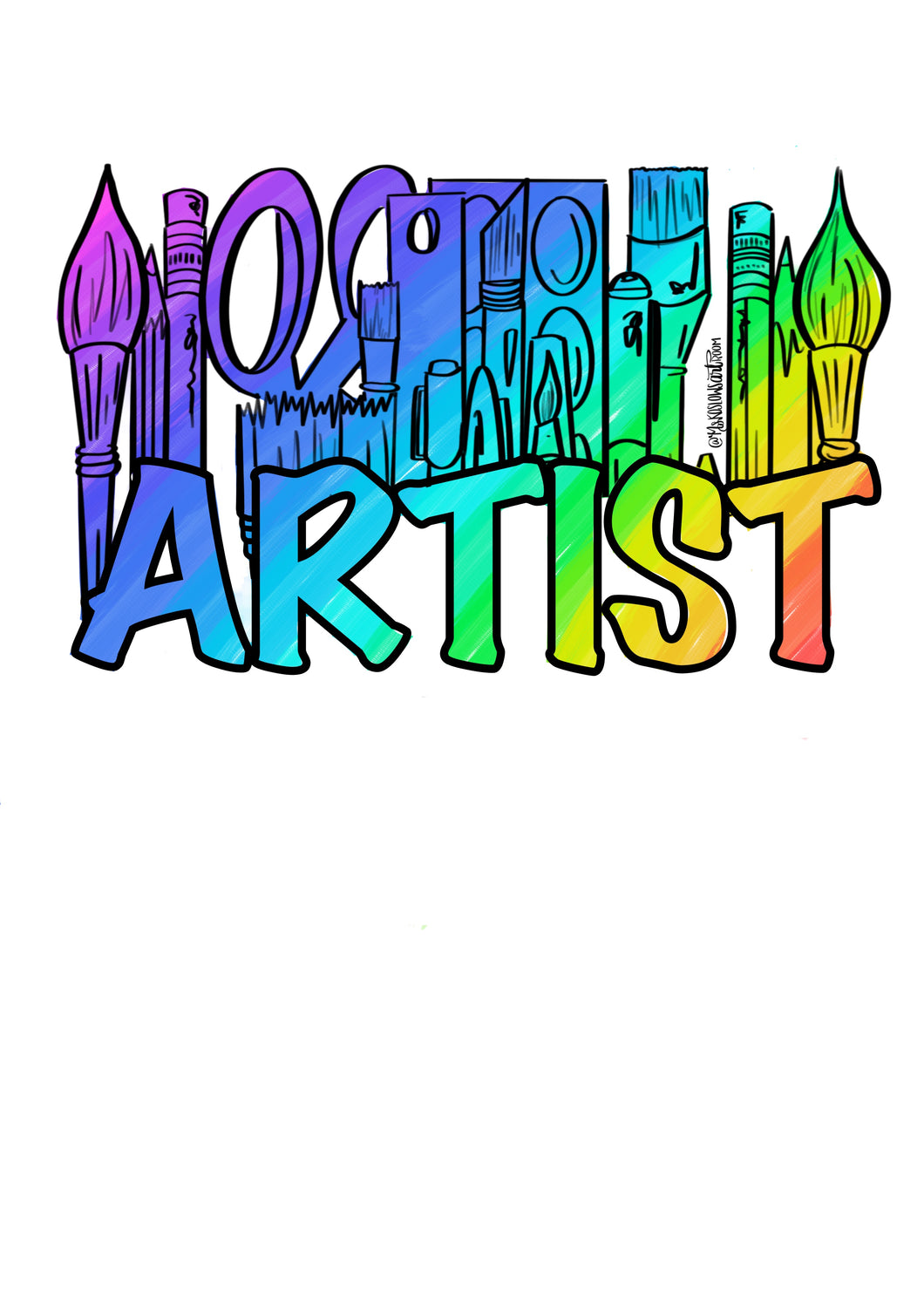 Rainbow ARTIST Supplies: Full Color