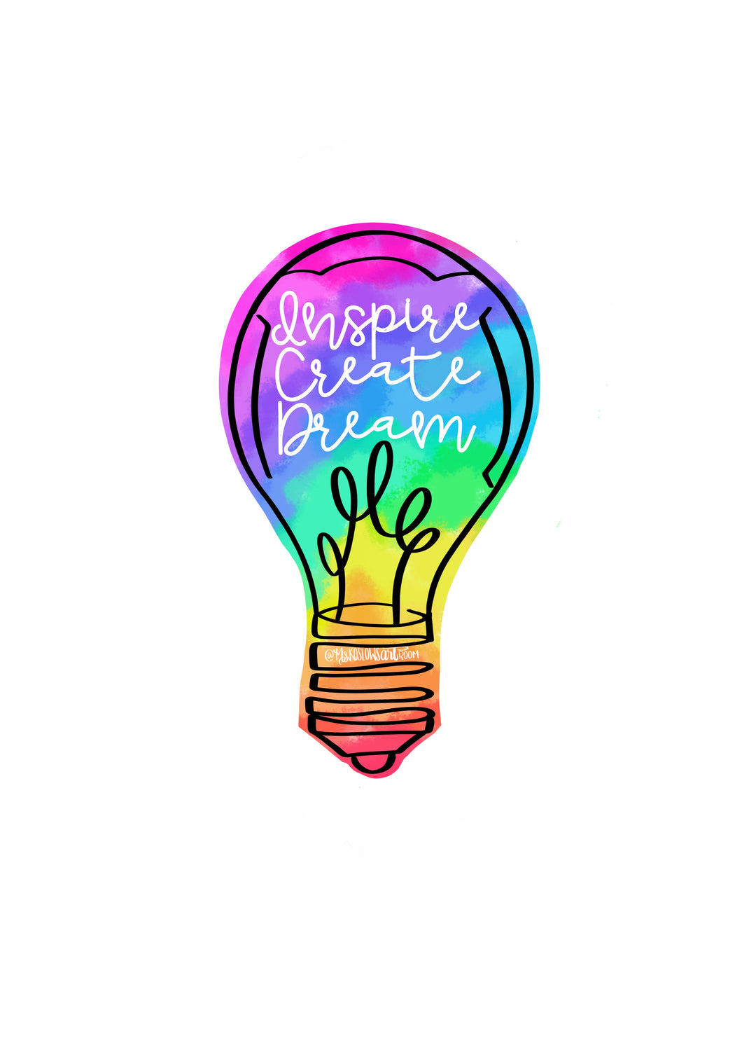 Acrylic Charm: Light Bulb