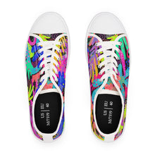 Load image into Gallery viewer, Black Abstract Women&#39;s Low Top Sneakers
