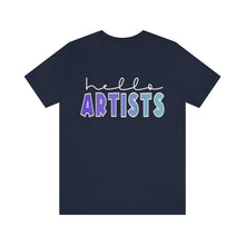 Load image into Gallery viewer, Blues HELLO Artists: Unisex Jersey Short Sleeve Tee
