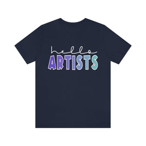 Blues HELLO Artists: Unisex Jersey Short Sleeve Tee