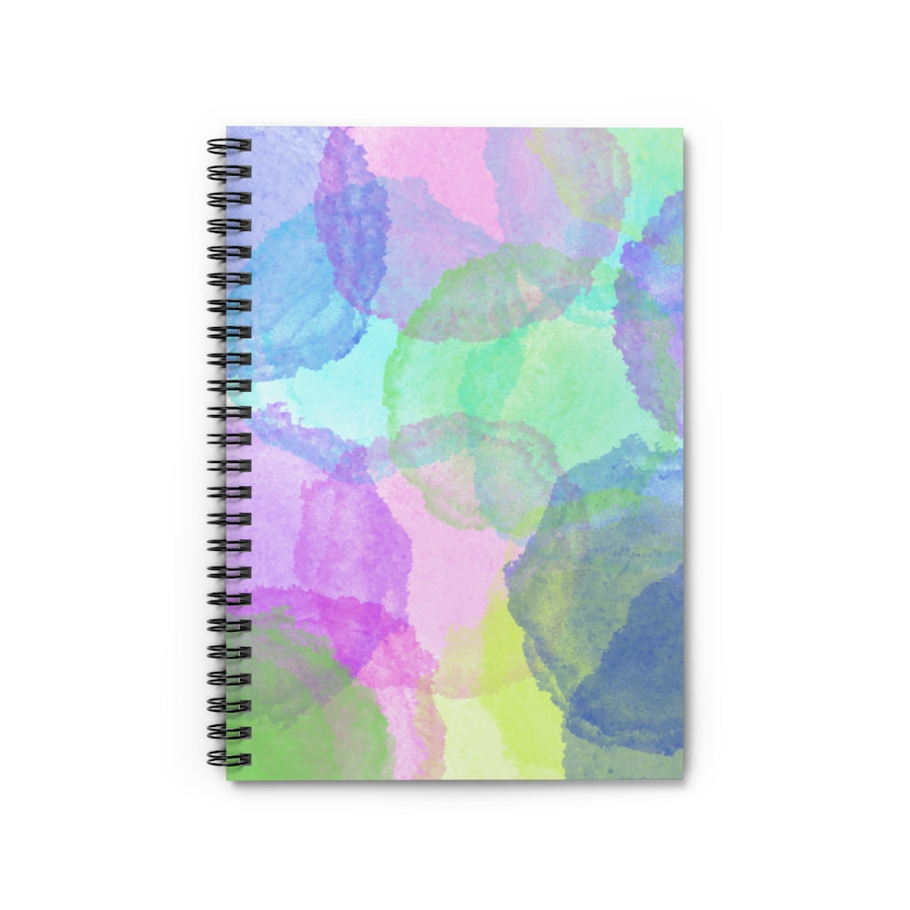 Watercolor Bursts Spiral Notebook - Ruled Line