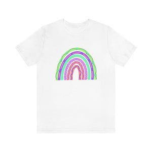 Neon Rainbow: Unisex Jersey Short Sleeve Tee