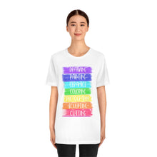 Load image into Gallery viewer, Colorful Painting: Unisex Jersey Short Sleeve Tee
