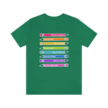 Load image into Gallery viewer, Mantra Pencils: Unisex Jersey Short Sleeve Tee
