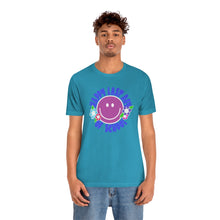Load image into Gallery viewer, Happy Last Day of School Purple Smilie! Unisex Jersey Short Sleeve Tee
