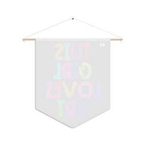 "This Girl Loves Art" Pennant