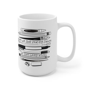 Art Supplies Ceramic Mug 15oz