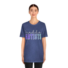 Load image into Gallery viewer, Blues HELLO Artists: Unisex Jersey Short Sleeve Tee

