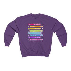 Mantra. Pencils: Unisex Heavy Blend™ Crewneck Sweatshirt